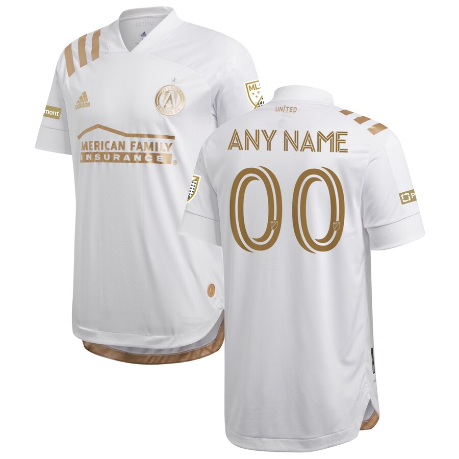 Men's Atlanta United FC adidas White 2020 Kings Custom Authentic Jersey - Puhuasuan