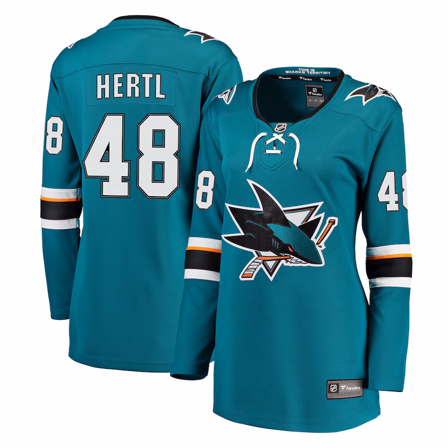 Women's San Jose Sharks Tomas Hertl Fanatics Teal Home Premier Breakaway Player Jersey - Puhuasuan