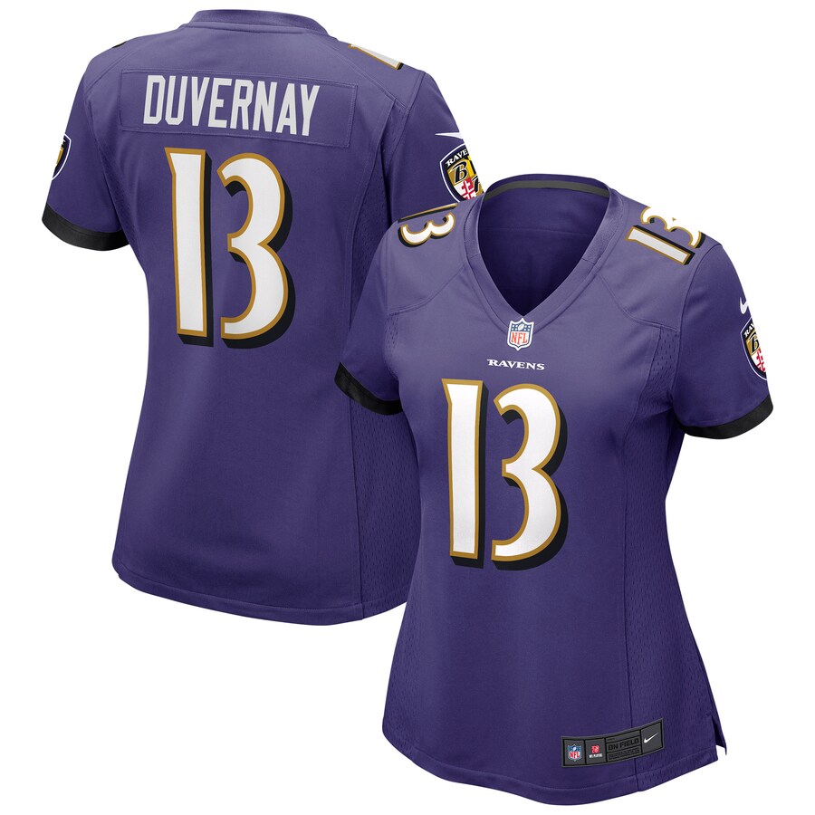 Women's Baltimore Ravens Devin Duvernay Nike Purple Game Jersey - Puhuasuan