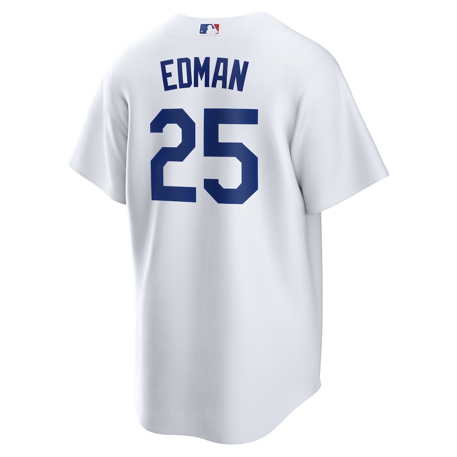Men's Los Angeles Dodgers Tommy Edman Nike White 2024 World Series Champions Home Replica Player Jersey - Puhuasuan