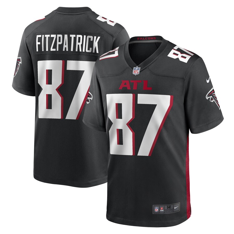 Men's John FitzPatrick Atlanta Falcons Nike Black Game Player Jersey - Puhuasuan