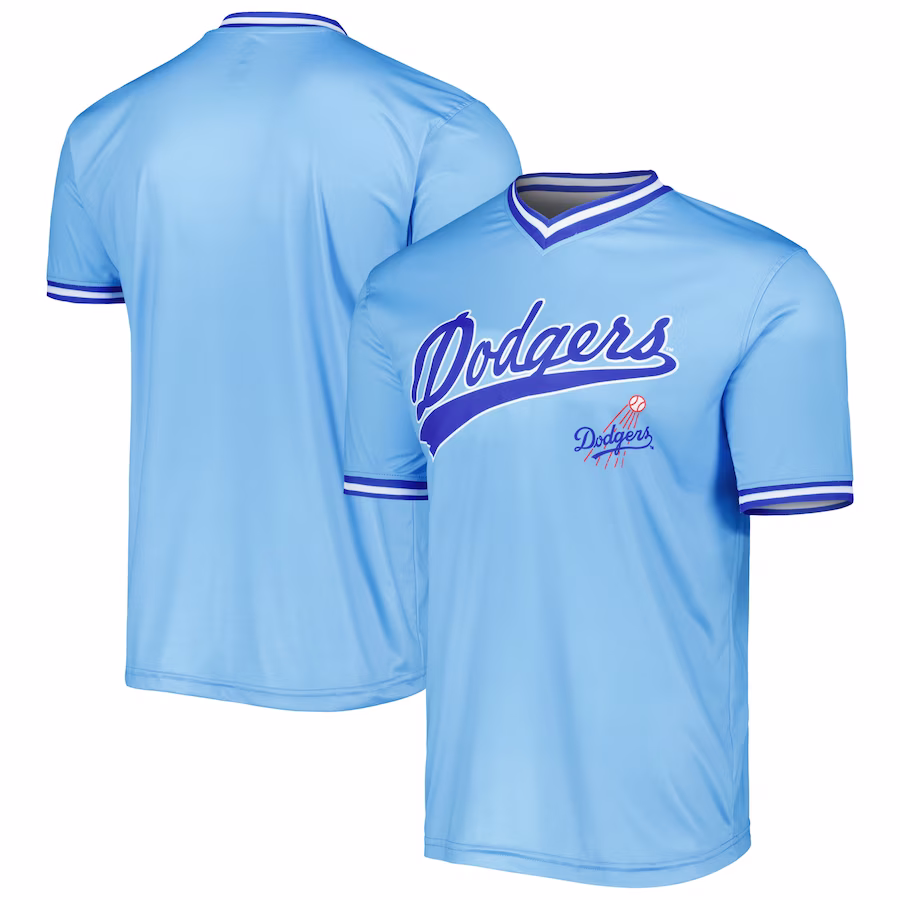 Men's Los Angeles Dodgers Stitches Light Blue Cooperstown Collection Team Jersey - Puhuasuan
