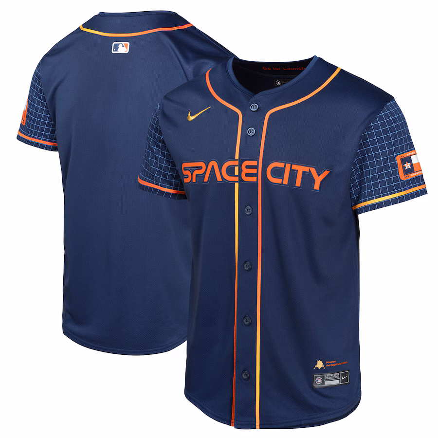 Youth Houston Astros  Nike Navy City Connect Limited Jersey - Puhuasuan