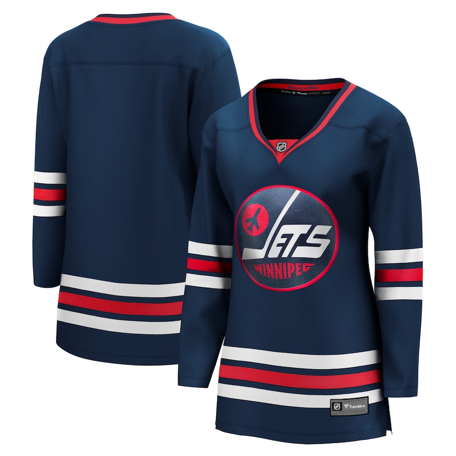 Women's Winnipeg Jets Fanatics Navy Alternate Premier Breakaway Player Jersey - Puhuasuan