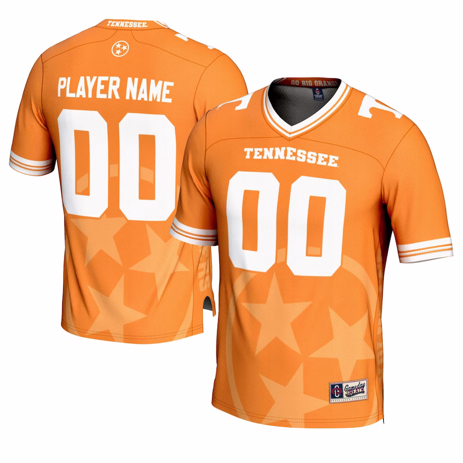 Tennessee Volunteers GameDay Greats Icon Print NIL Pick-A-Player Football Jersey - Tennessee Orange - Puhuasuan