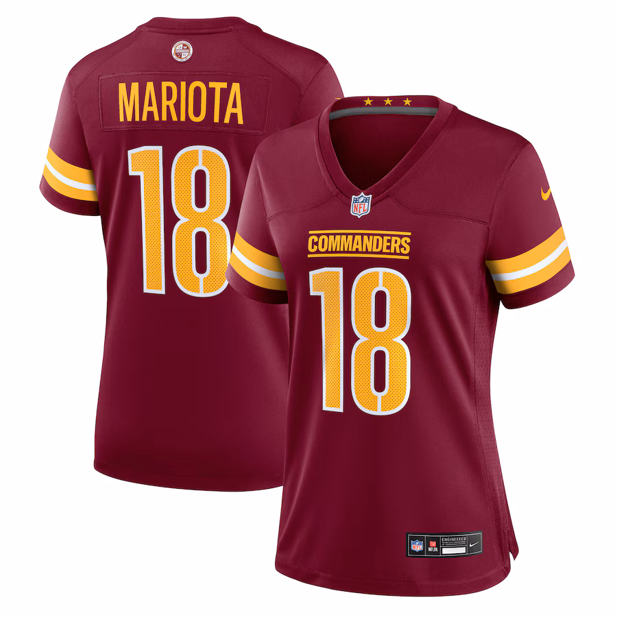 Women's Washington Commanders Marcus Mariota Nike Burgundy Game Jersey - Puhuasuan