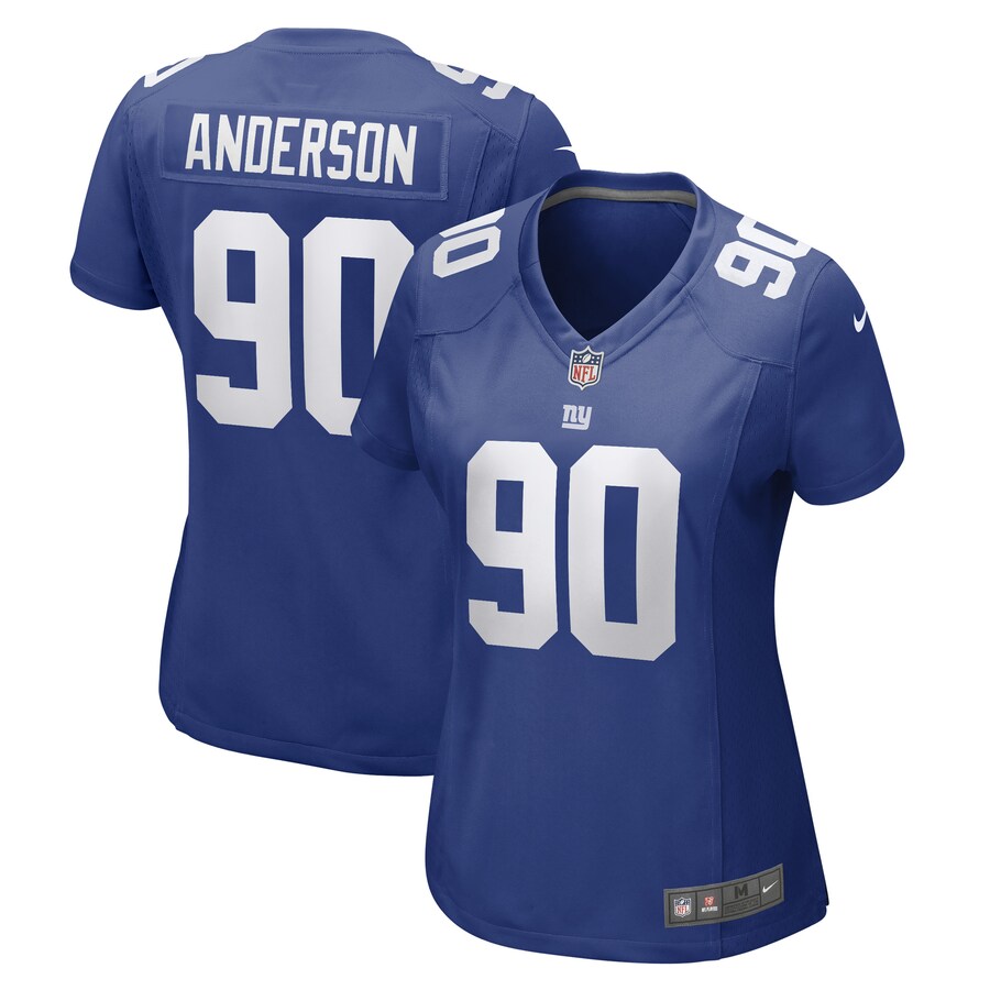 Women's New York Giants Ryder Anderson Nike Royal Game Player Jersey - Puhuasuan