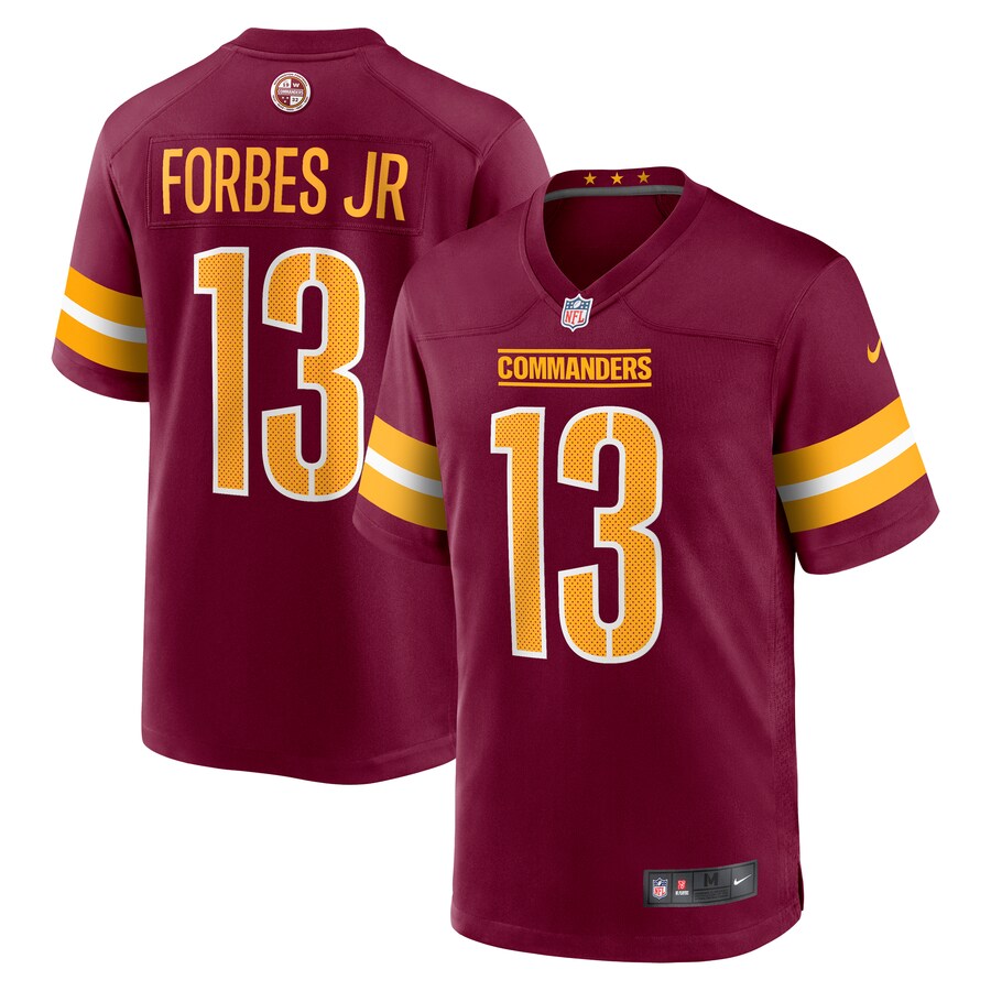 Men's Washington Commanders Emmanuel Forbes Jr. Nike Burgundy Game Jersey - Puhuasuan