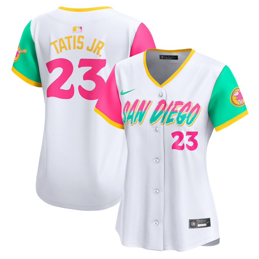 Women's San Diego Padres Fernando Tatis Jr. Nike White City Connect Limited Player Jersey - Puhuasuan