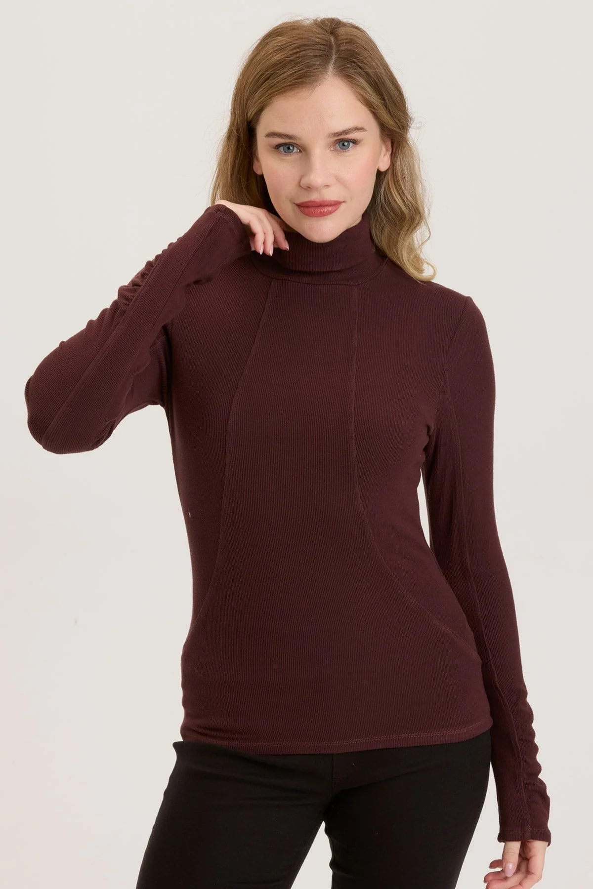 Rib Sorren Turtleneck - Puhuasuan