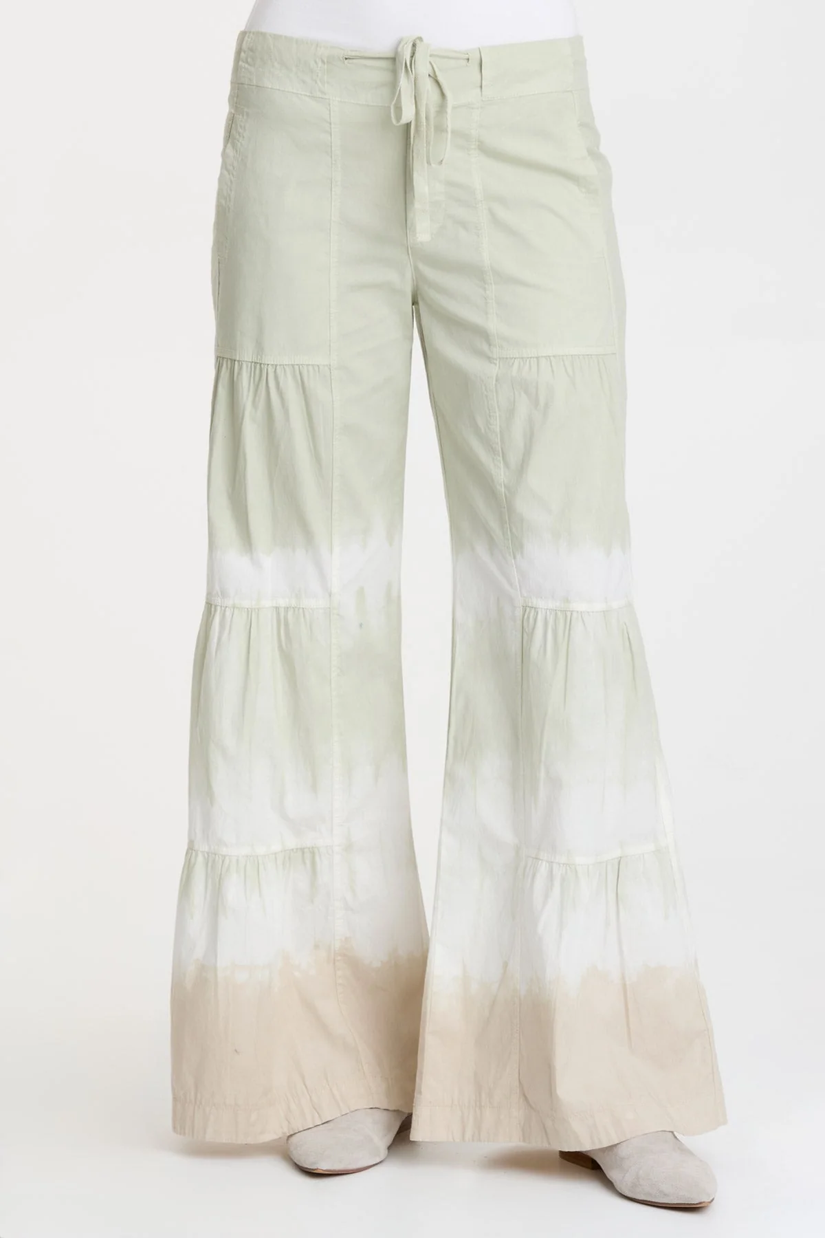 Terraced Wide Leg Pant - Puhuasuan