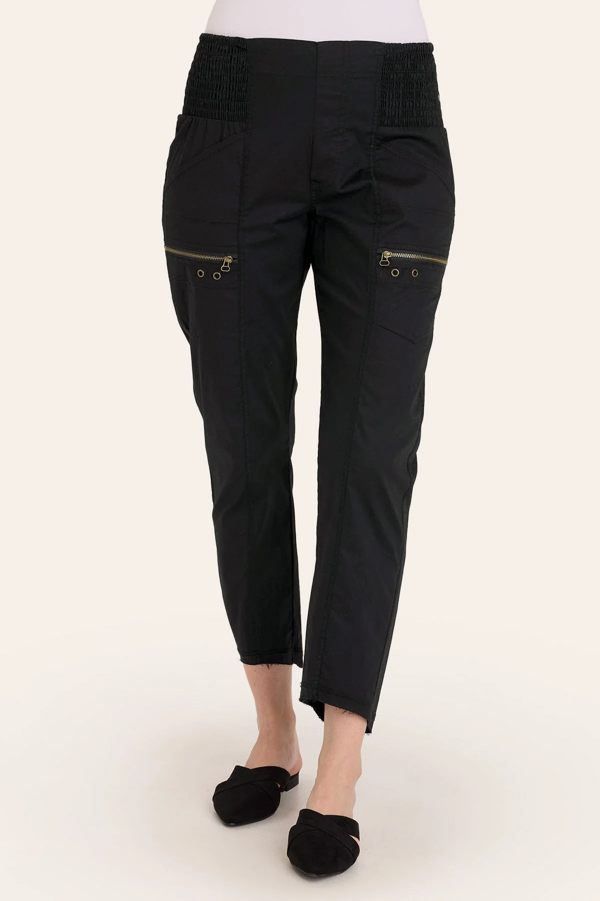 Acker Zipper Slim Pant - Puhuasuan
