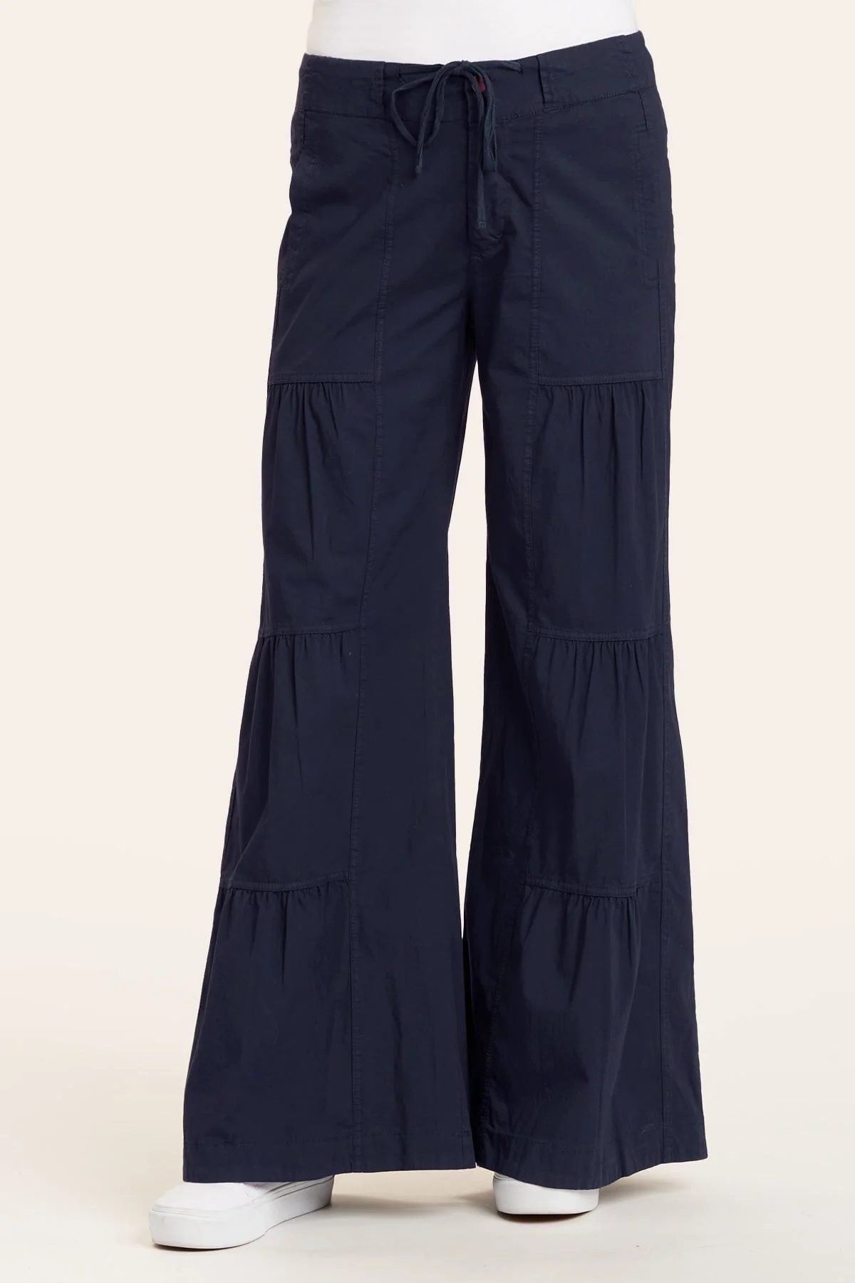 Terraced Wide Leg Pant - Puhuasuan