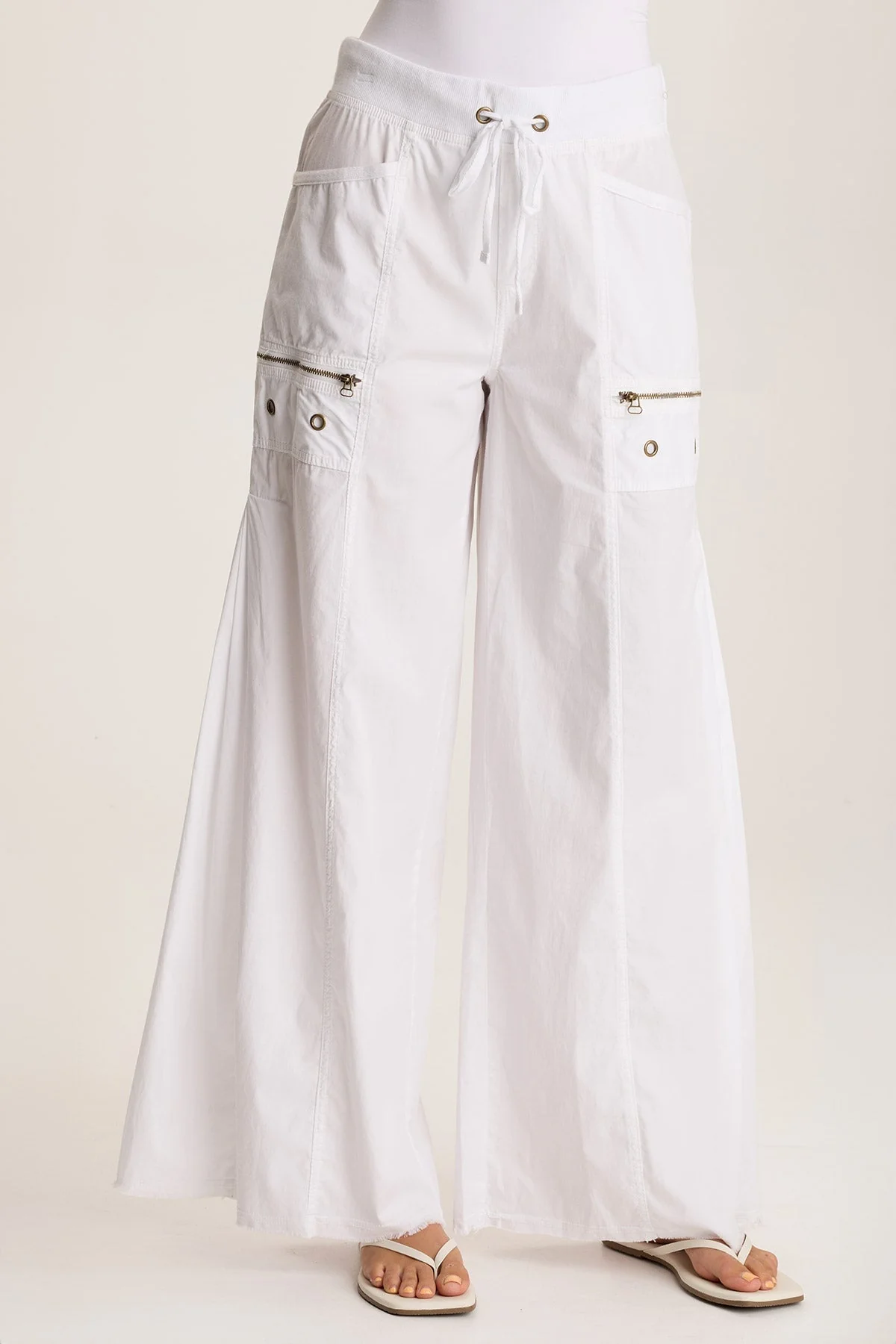 Coline Poplin Wide Leg Pant - Puhuasuan