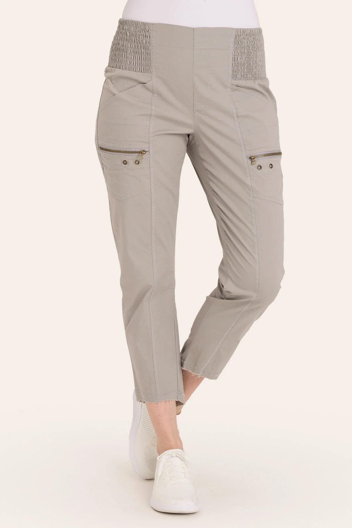 Acker Zipper Slim Pant - Puhuasuan