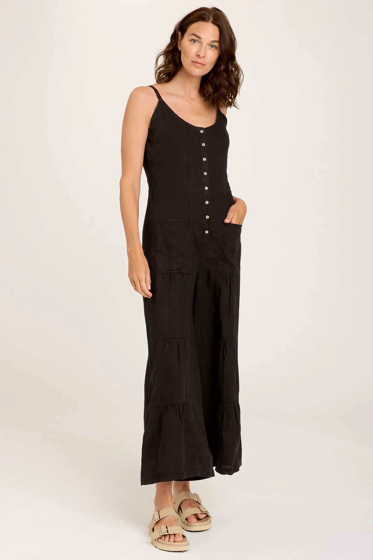 Macauley Crop Jumpsuit - Puhuasuan