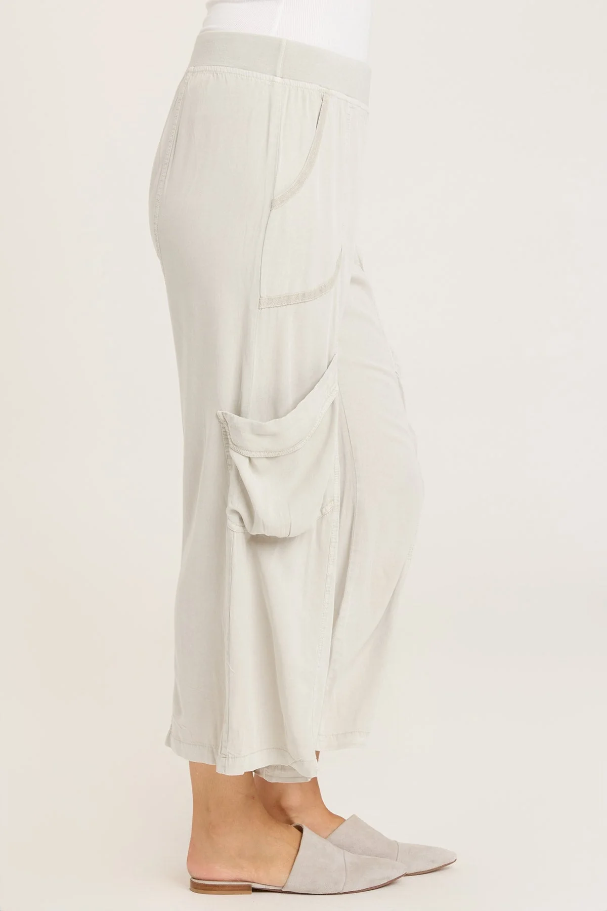 Twill Faulkner Crop - Puhuasuan