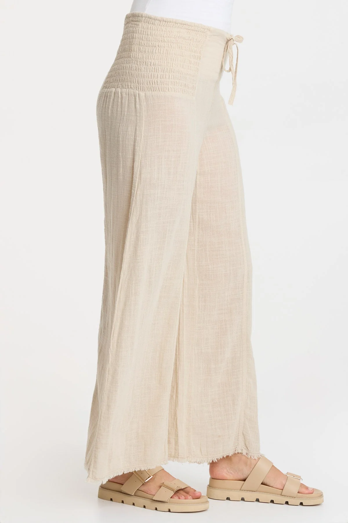 Gauze Kaj Wide Leg - Puhuasuan