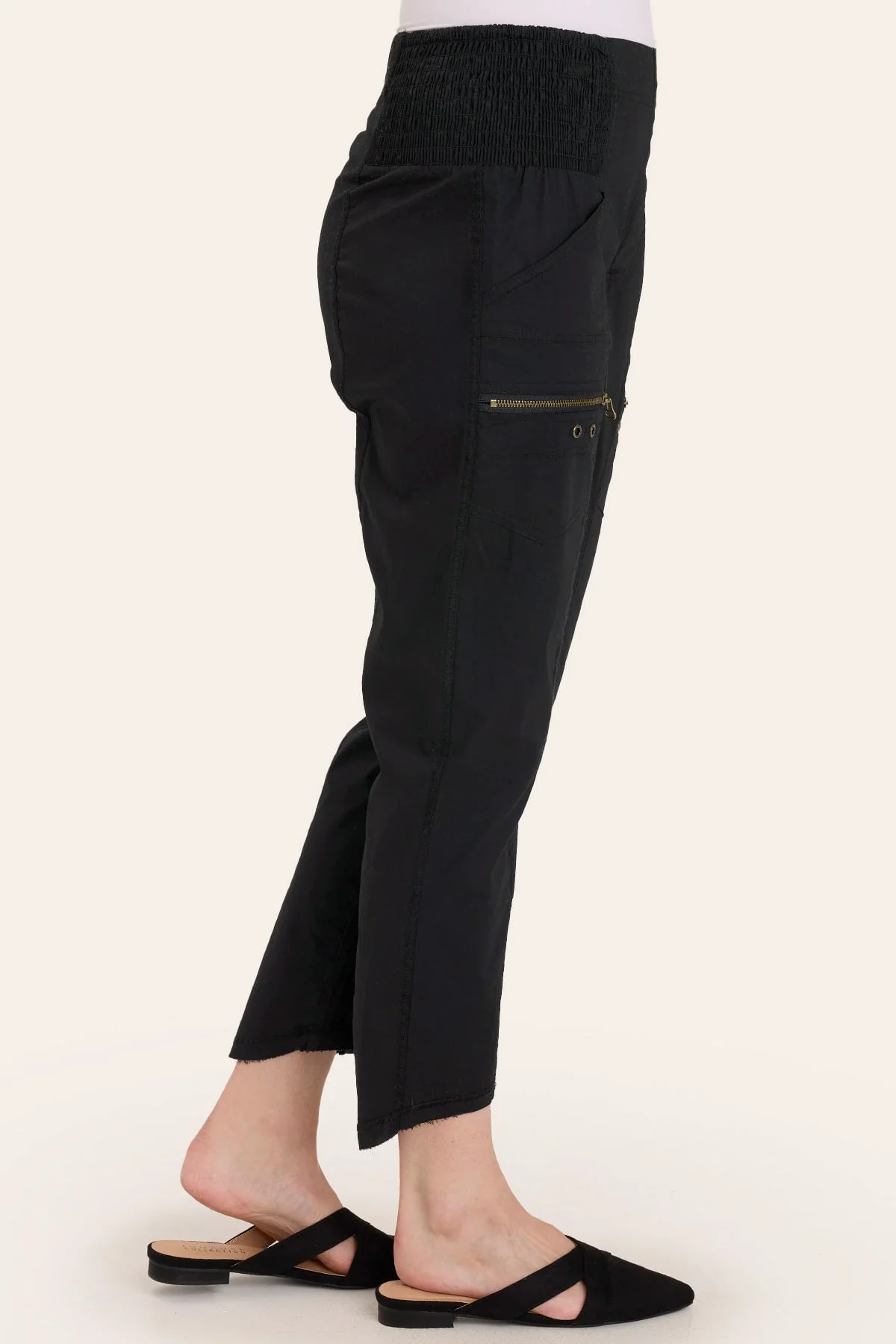 Acker Zipper Slim Pant - Puhuasuan