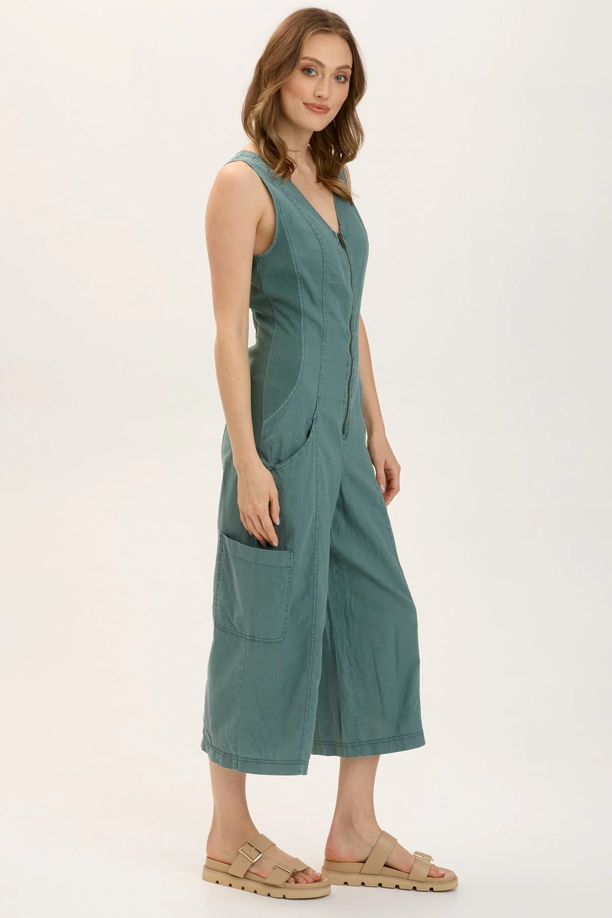 Linen Norris Jumpsuit - Puhuasuan