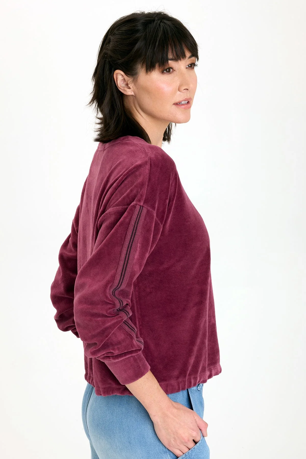 Rugby Stripe Dottie Sweatshirt - Puhuasuan