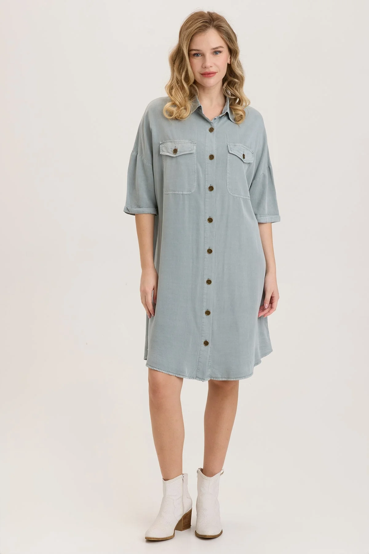 Bradford Shirt Dress - Puhuasuan