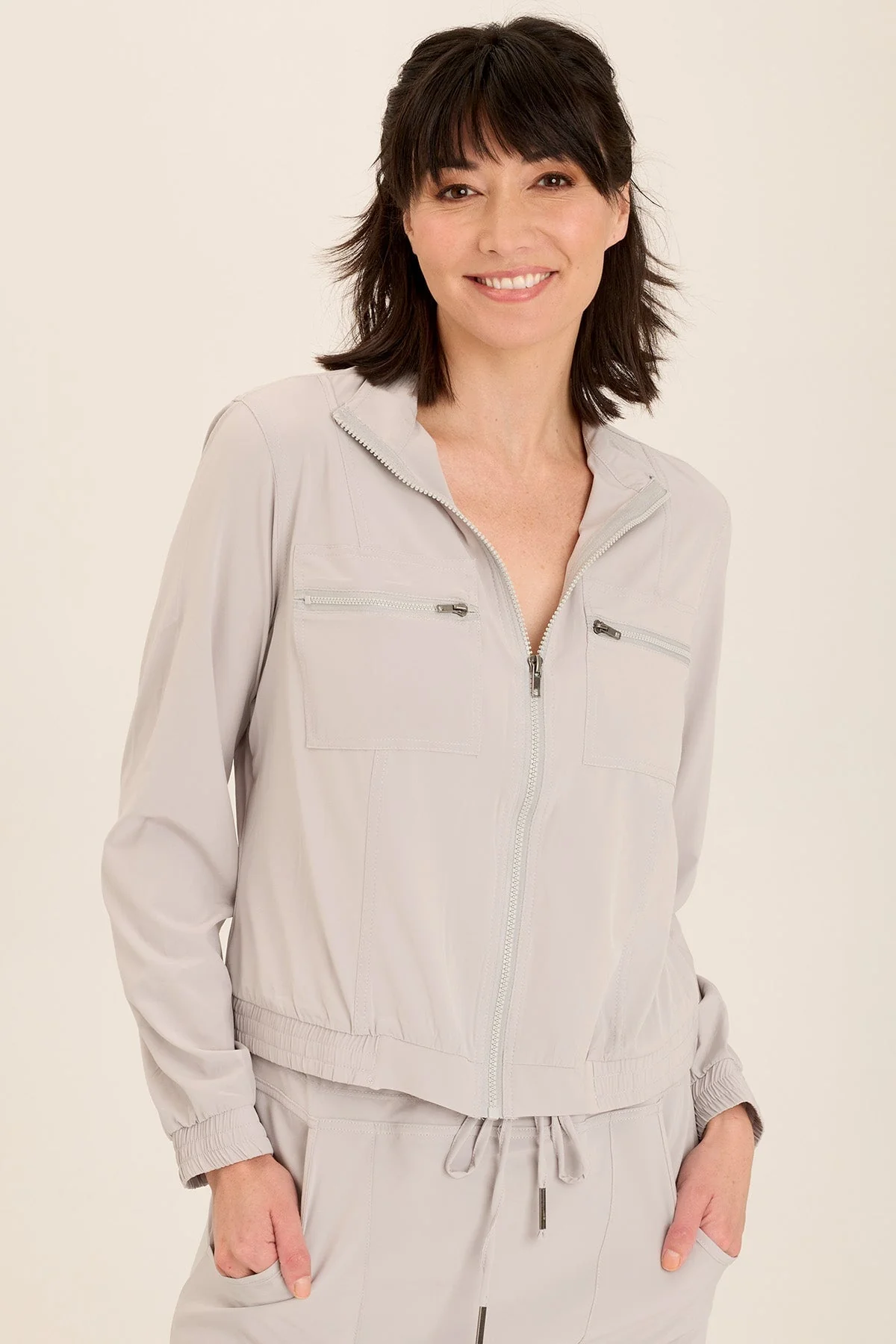 Quinn Active Ruched Bomber - Puhuasuan