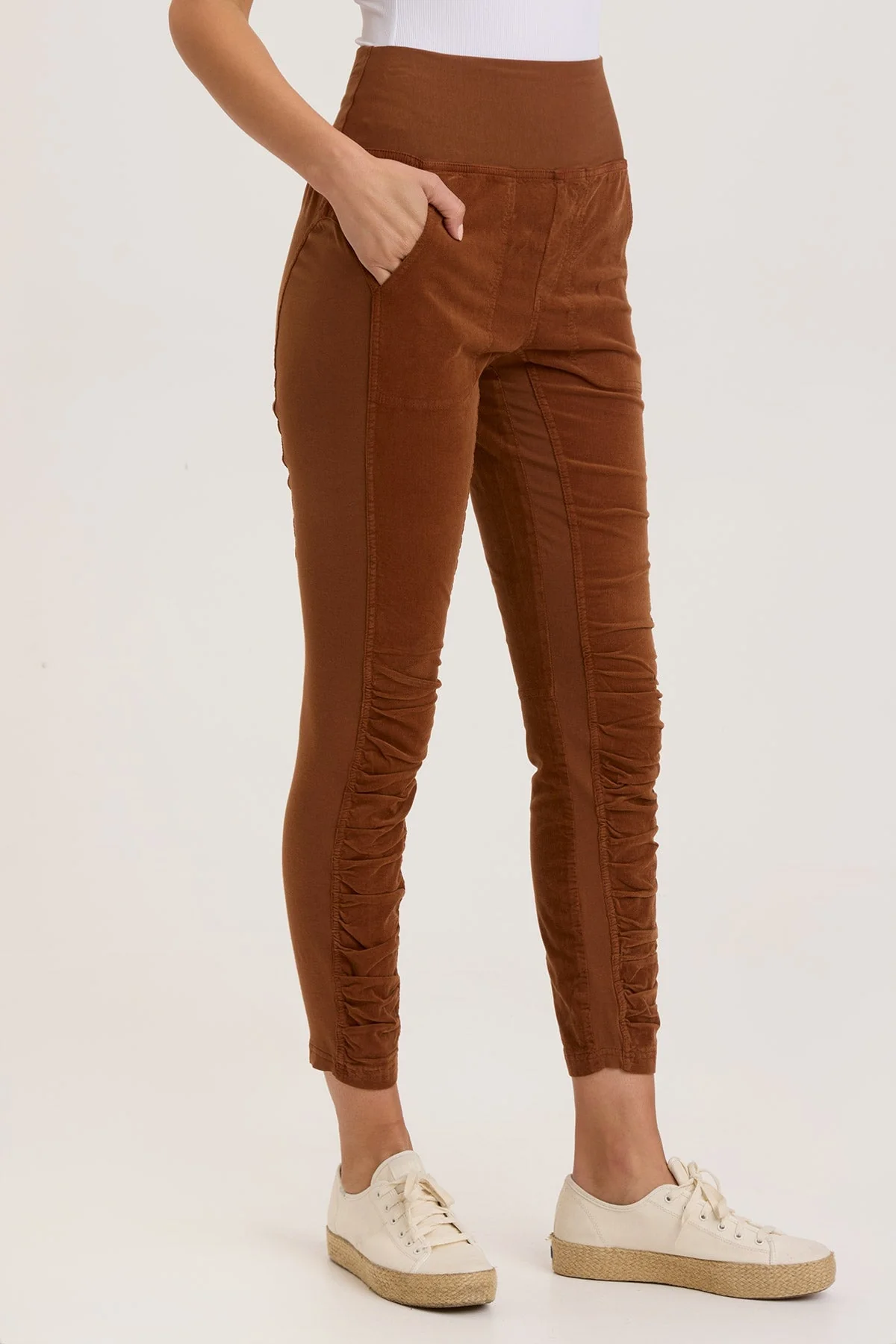 Cord Penny Legging - Puhuasuan