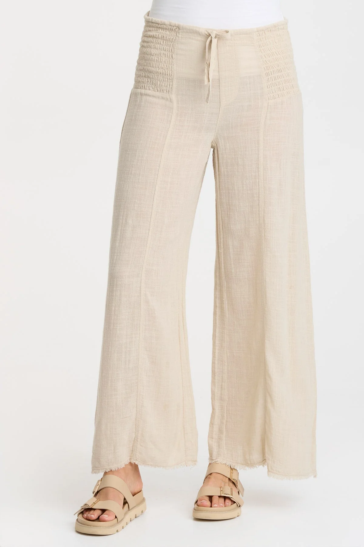 Gauze Kaj Wide Leg - Puhuasuan