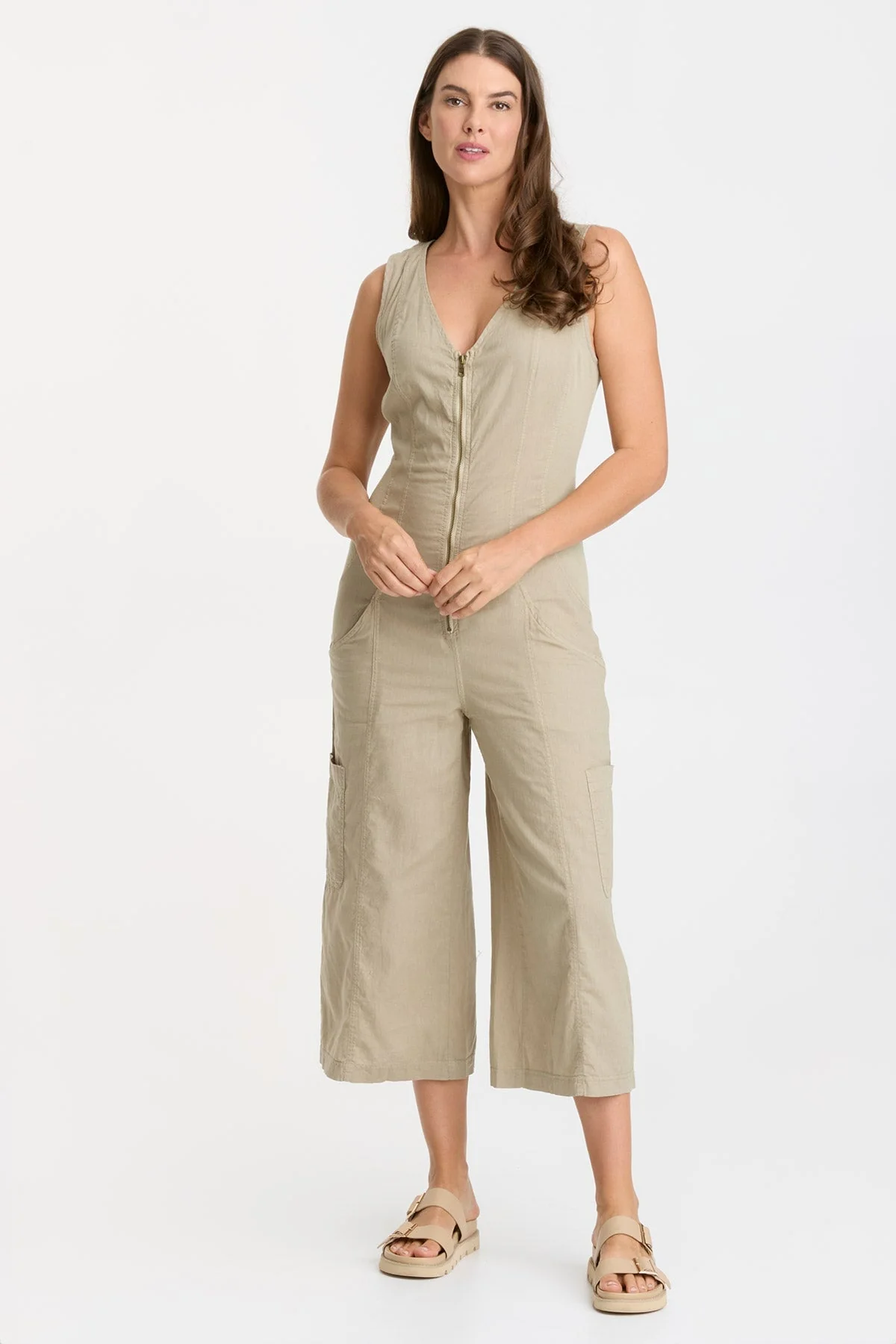 Linen Norris Jumpsuit - Puhuasuan