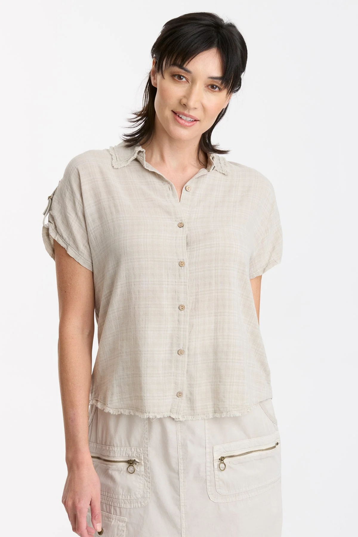 Ninette Button-Up Top - Puhuasuan