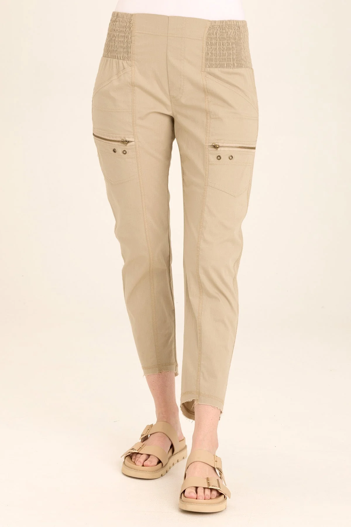 Acker Zipper Slim Crop - Puhuasuan