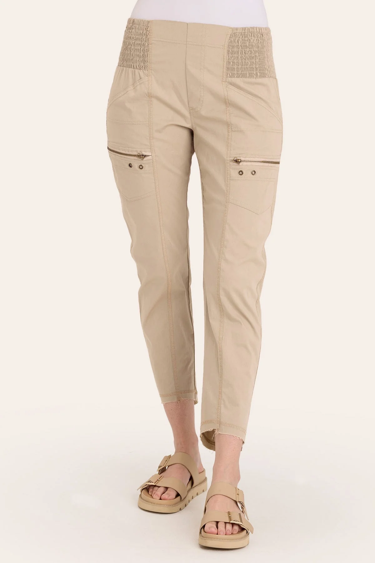 Acker Zipper Slim Pant - Puhuasuan
