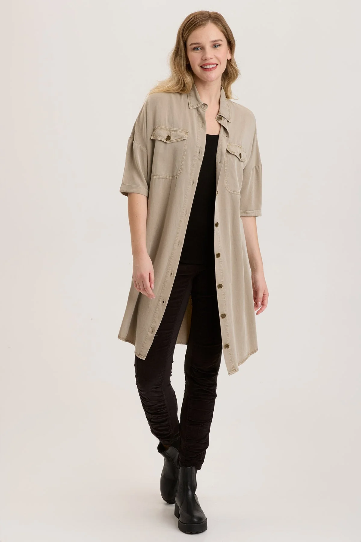 Bradford Shirt Dress - Puhuasuan