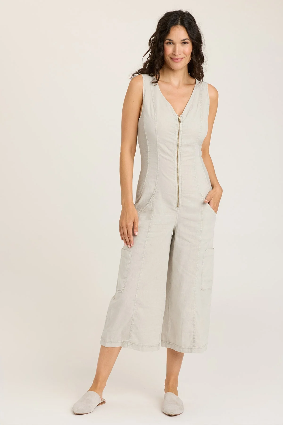 Linen Norris Jumpsuit - Puhuasuan