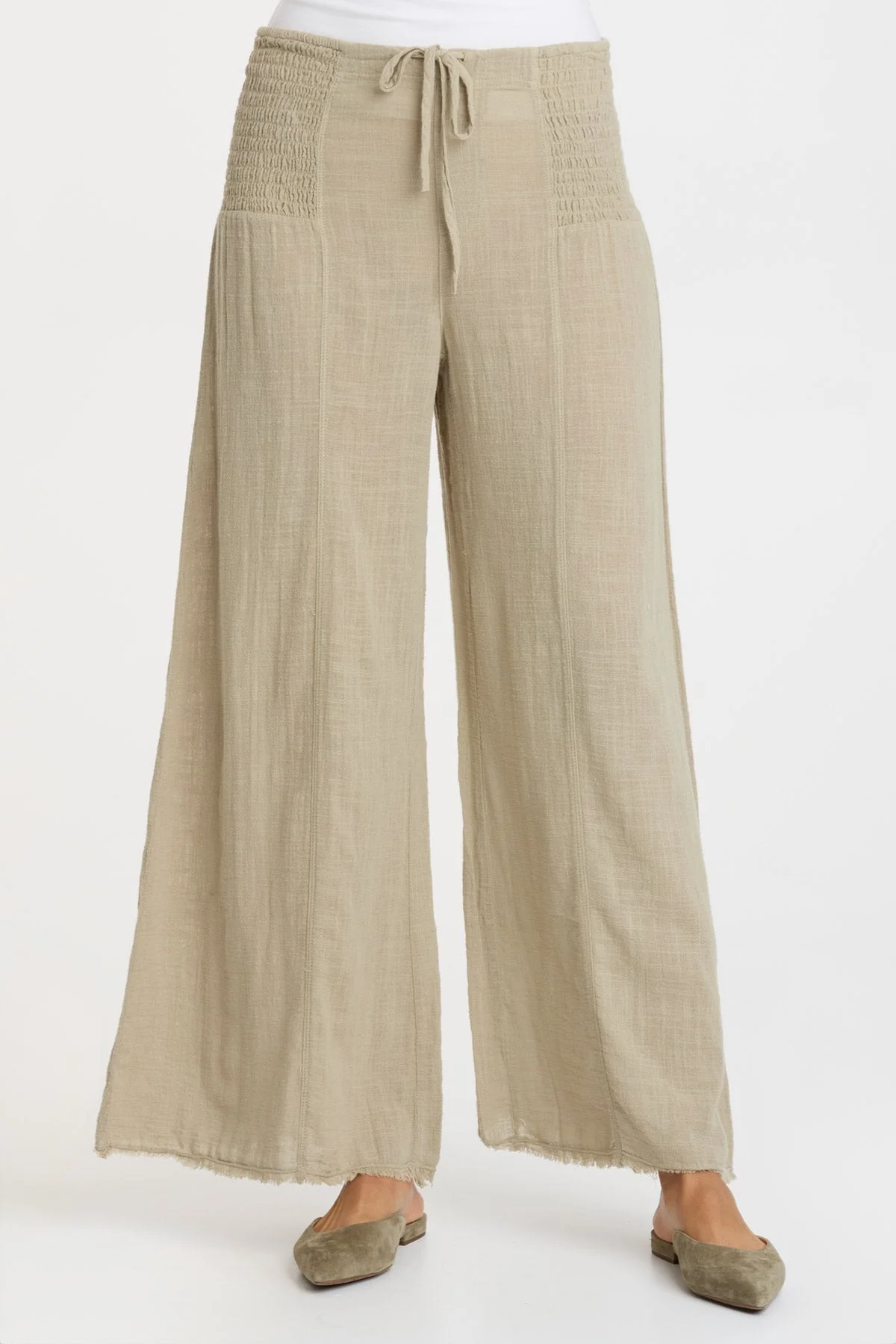 Gauze Kaj Wide Leg - Puhuasuan