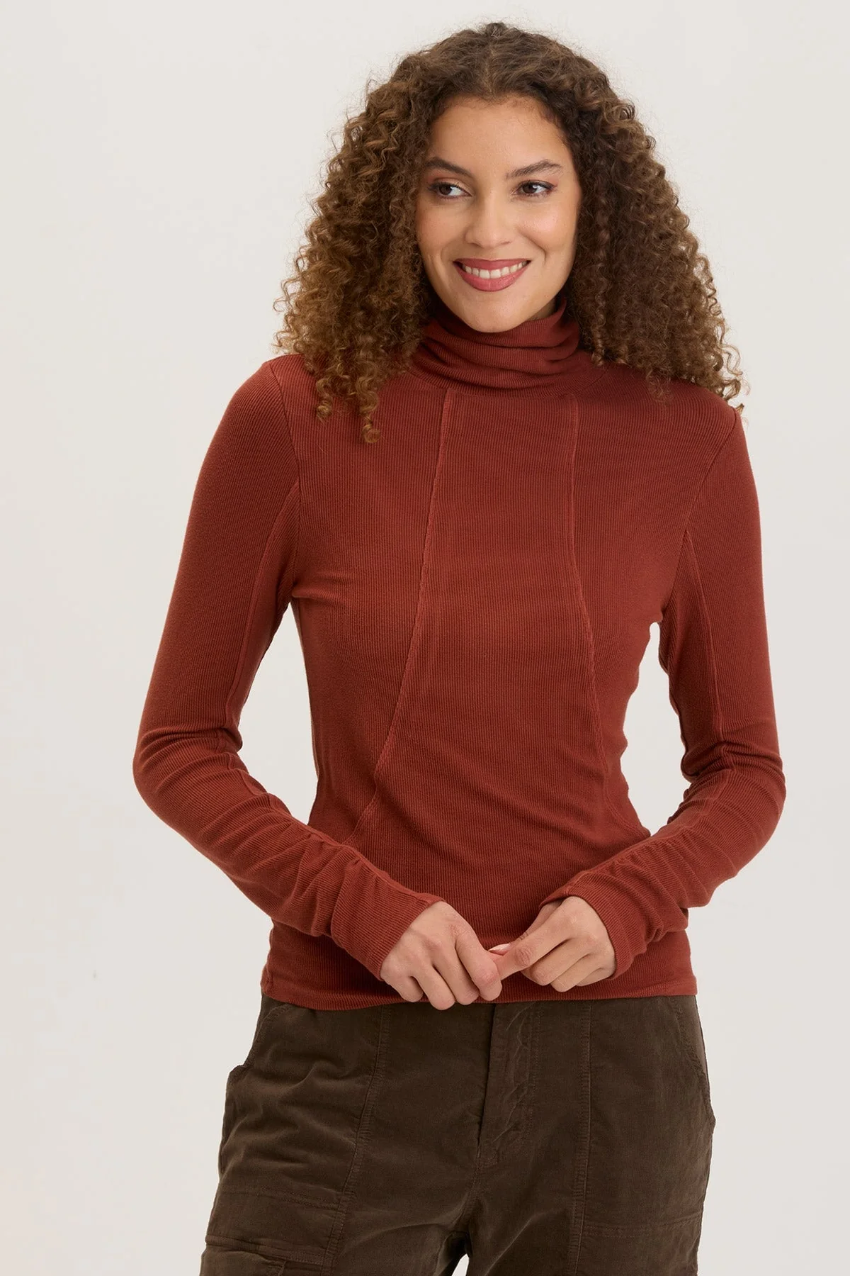Rib Sorren Turtleneck - Puhuasuan
