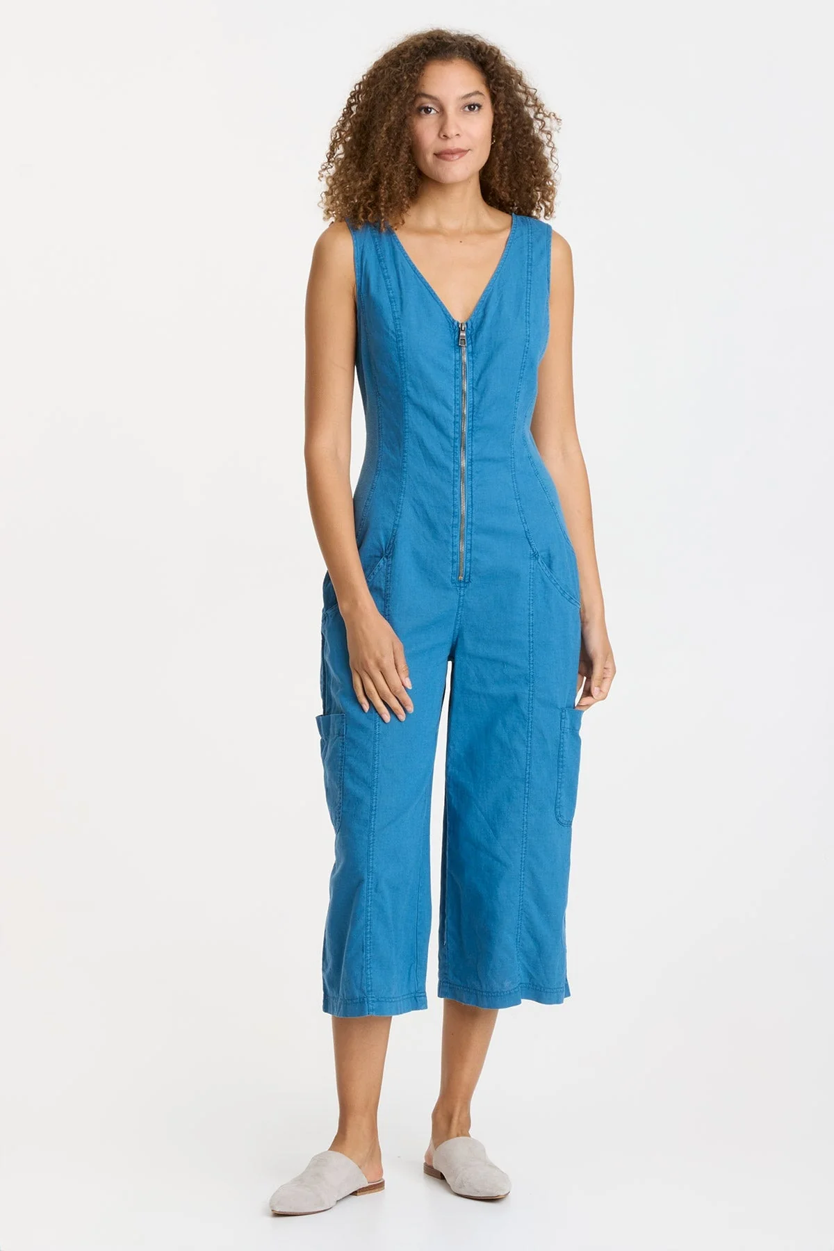 Linen Norris Jumpsuit - Puhuasuan