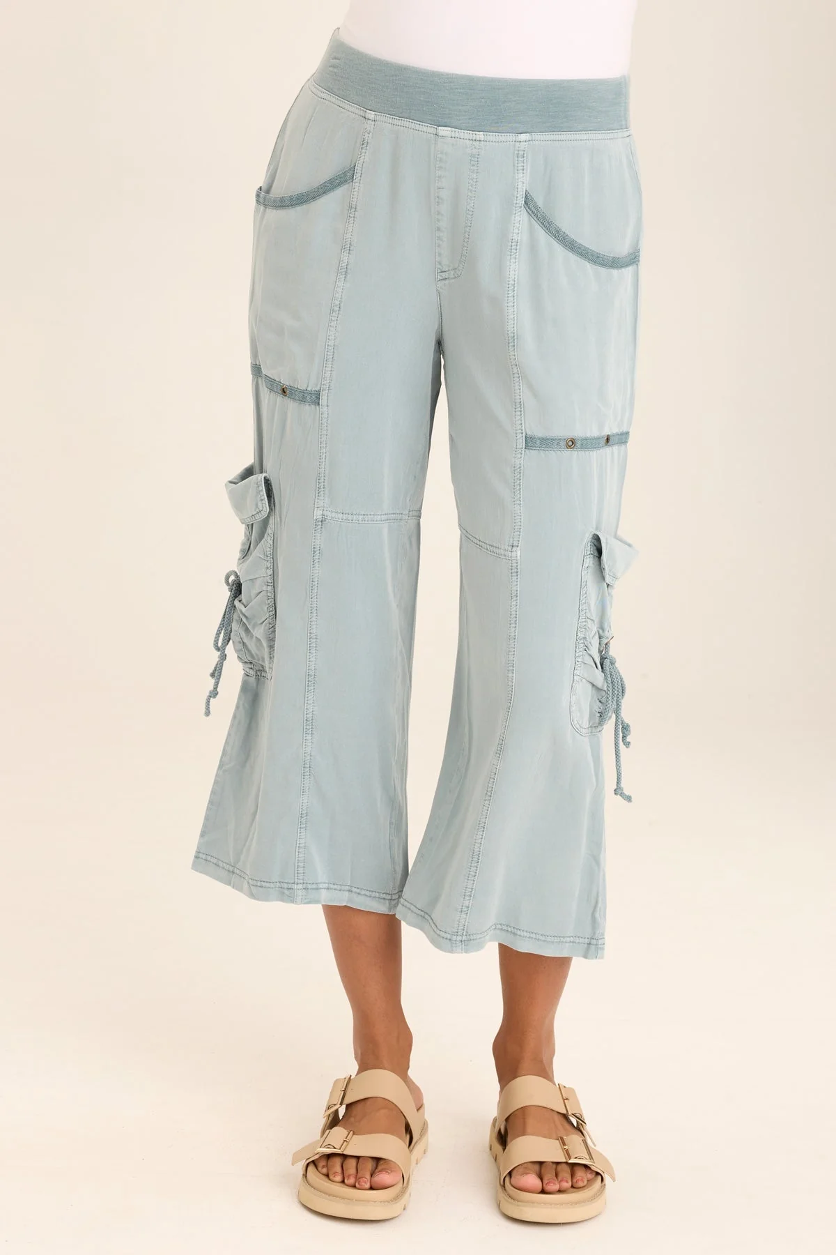 Yana Wide Leg Crop Cargo Gaucho - Puhuasuan