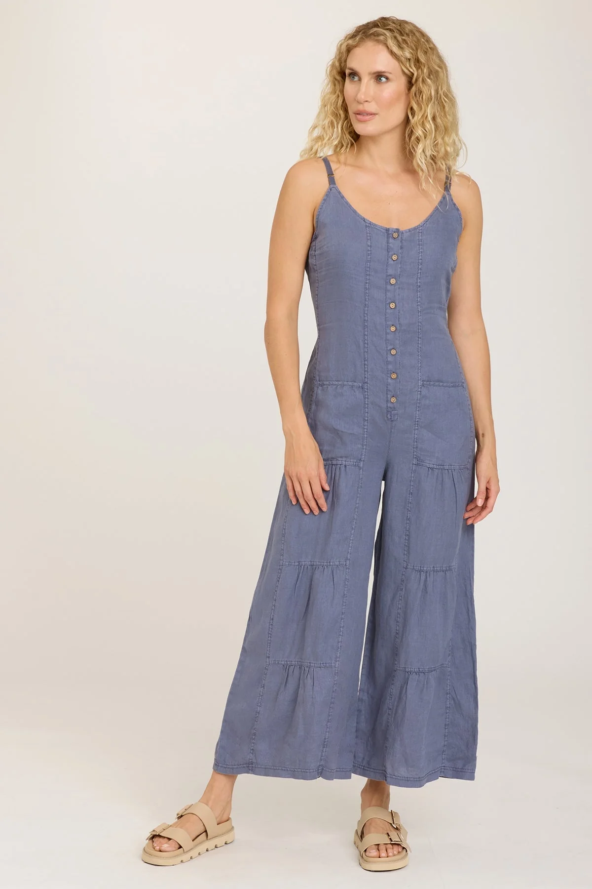 Macauley Crop Jumpsuit - Puhuasuan