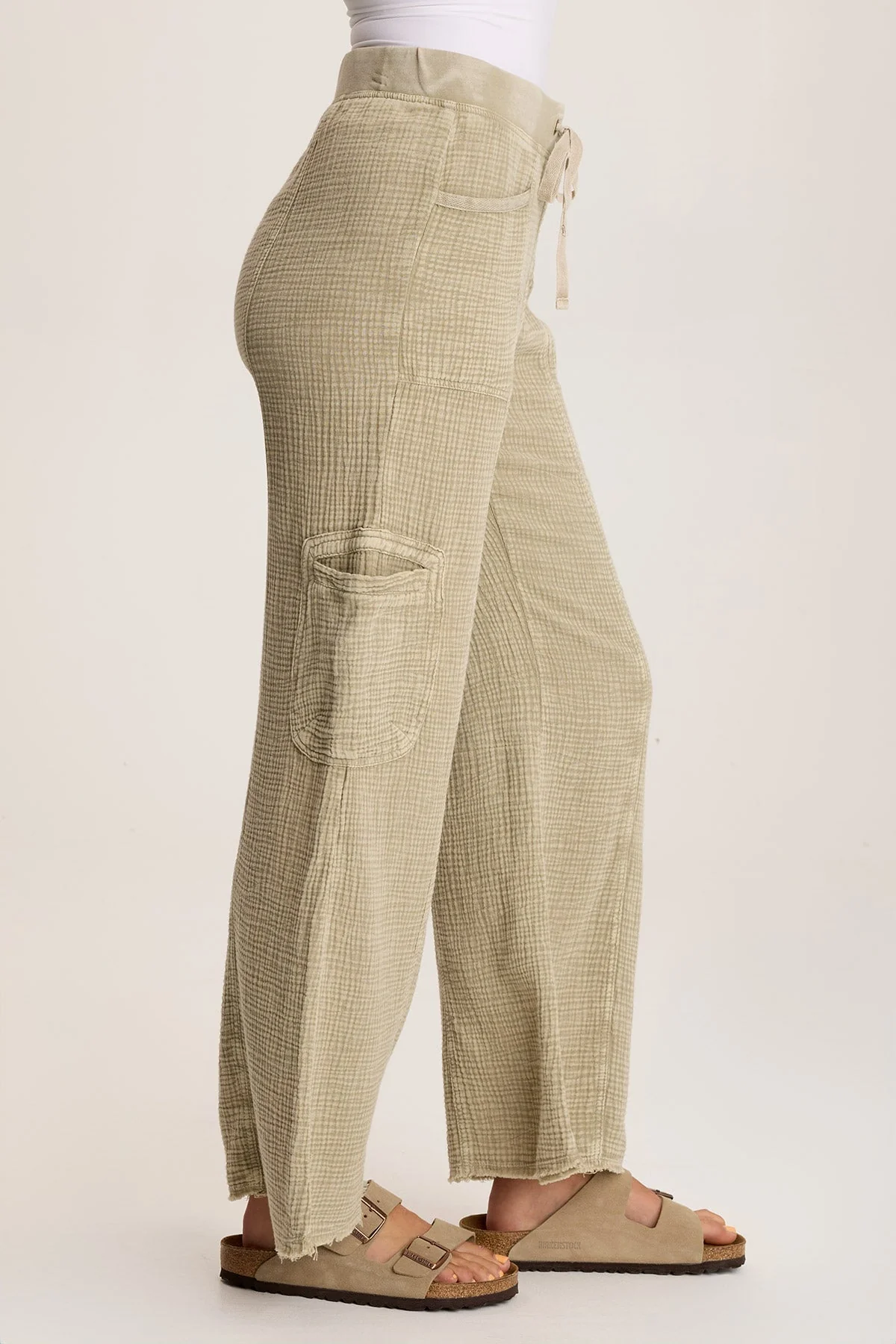 Rizal Gauze Pocket Flare Pant - Puhuasuan