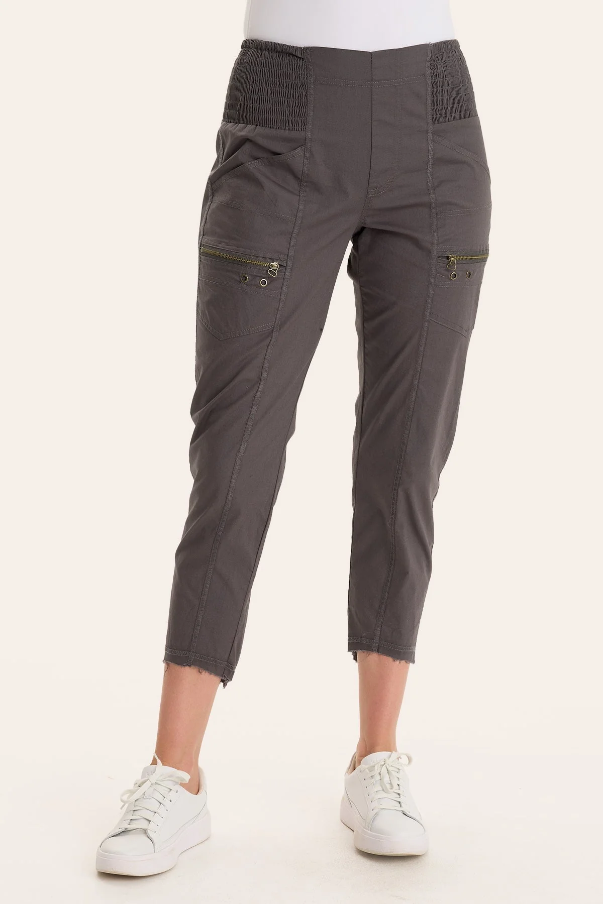 Acker Zipper Slim Pant - Puhuasuan
