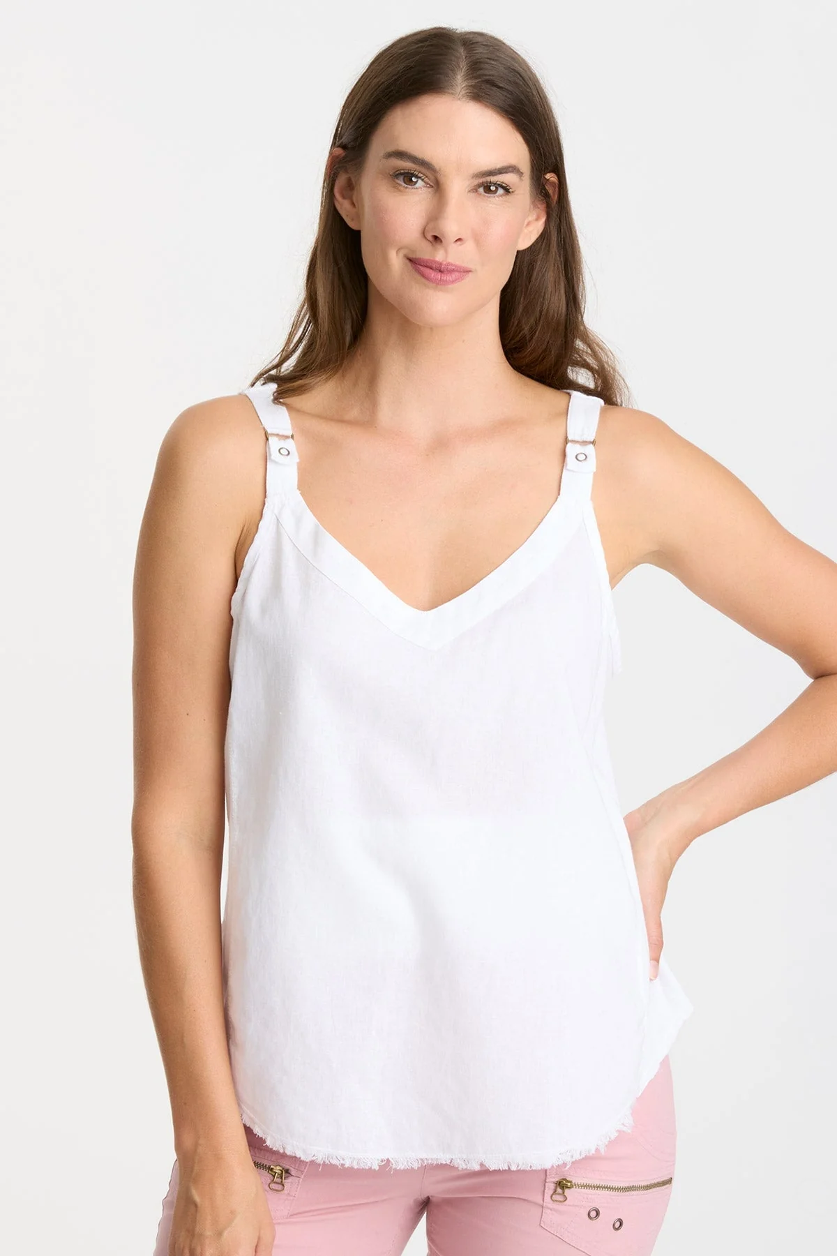 Linen Theroux Tank - Puhuasuan