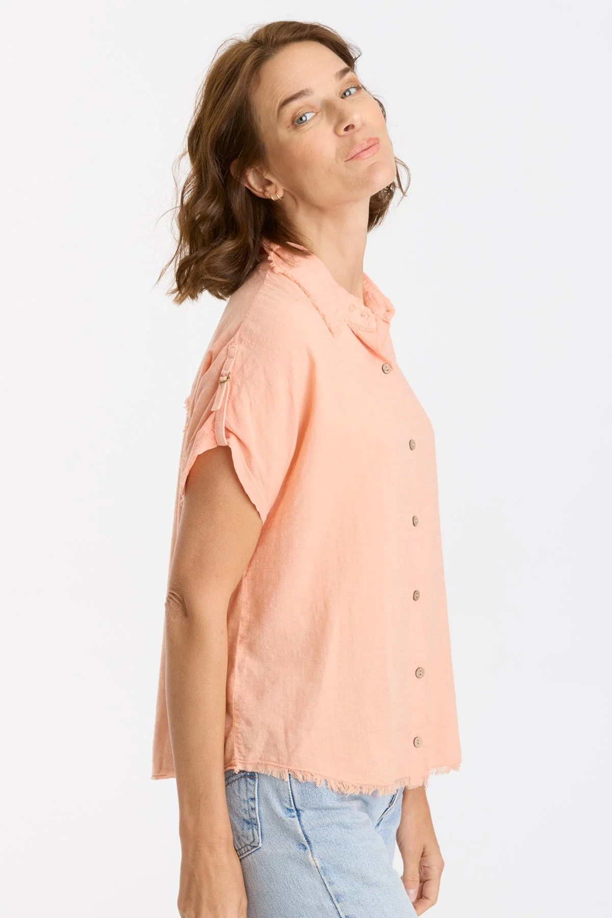Ninette Button-Up Top - Puhuasuan