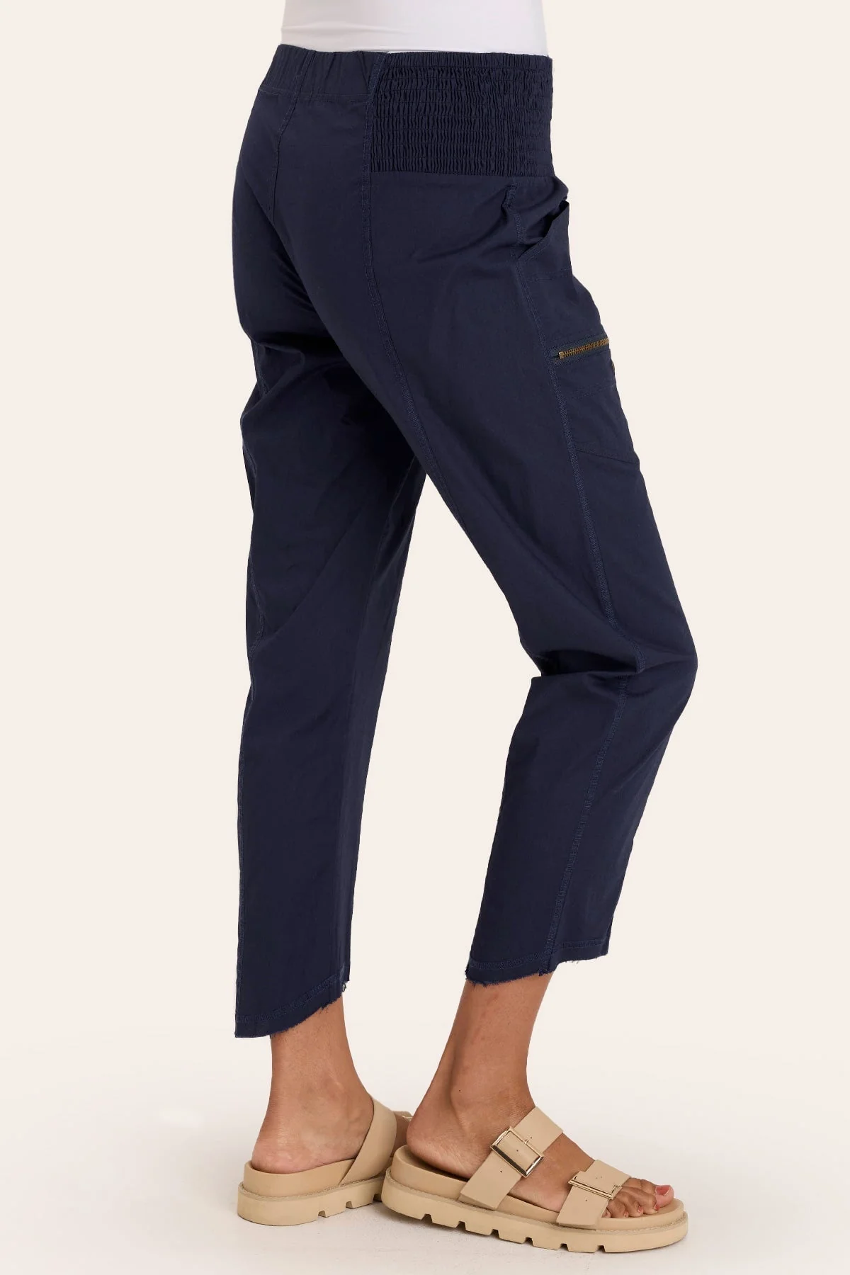 Acker Zipper Slim Pant - Puhuasuan