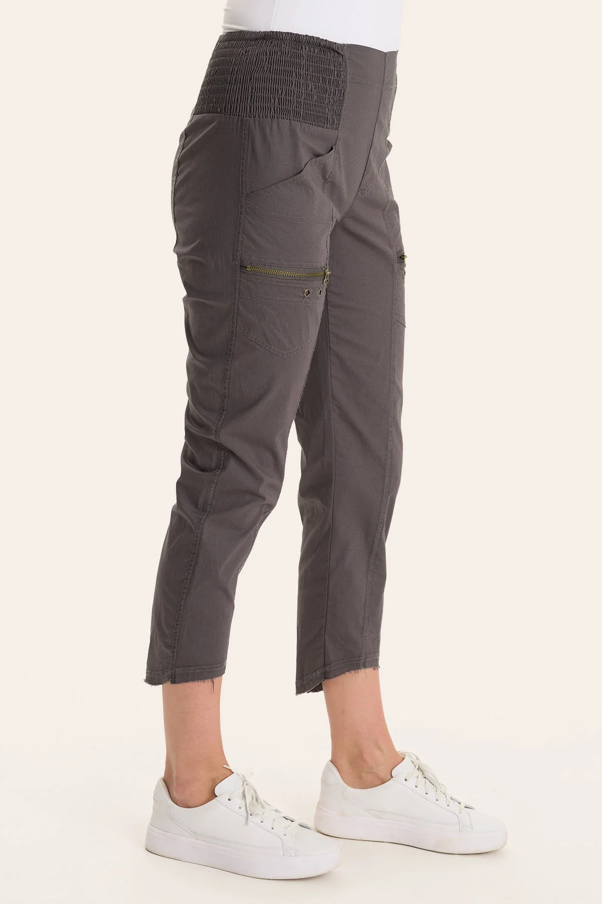 Acker Zipper Slim Pant - Puhuasuan