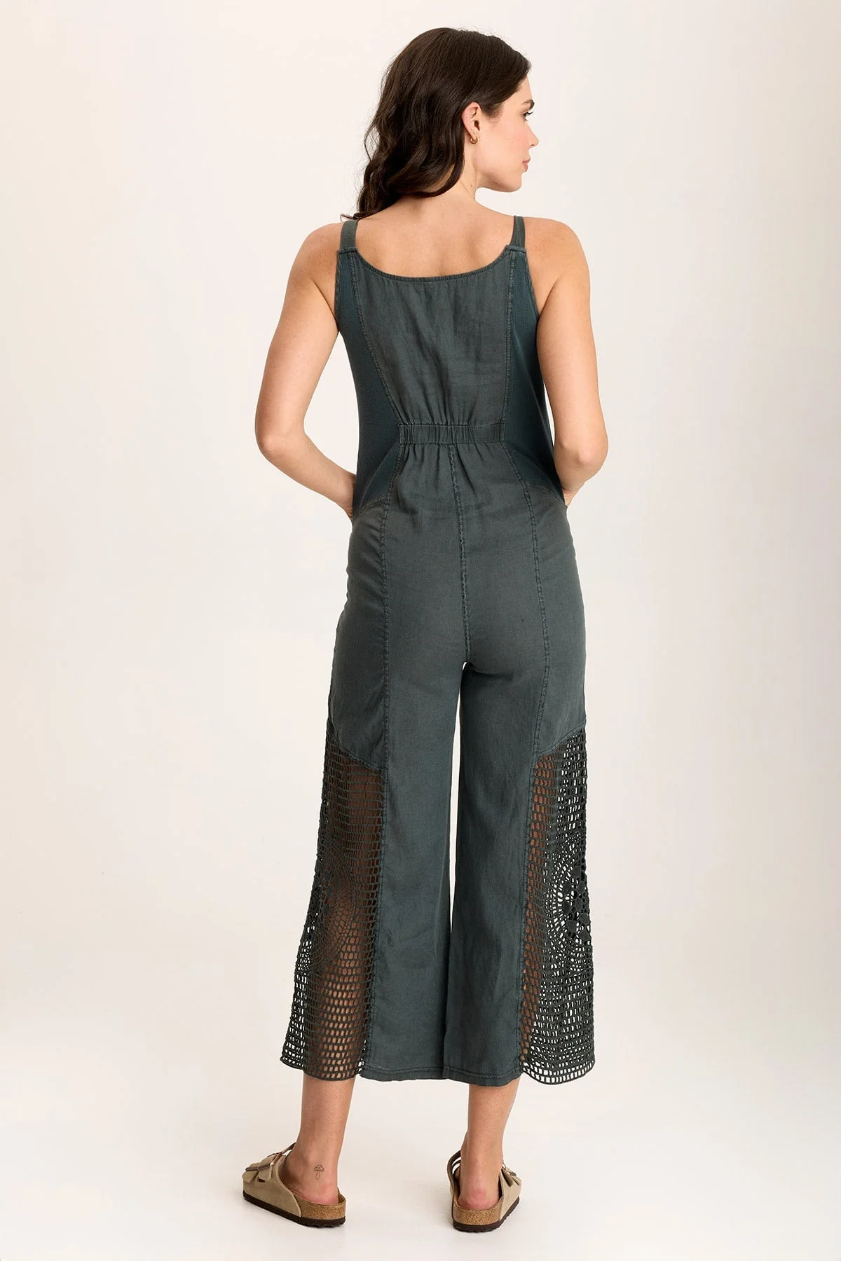 Anamita Linen/Crochet Jumpsuit - Puhuasuan