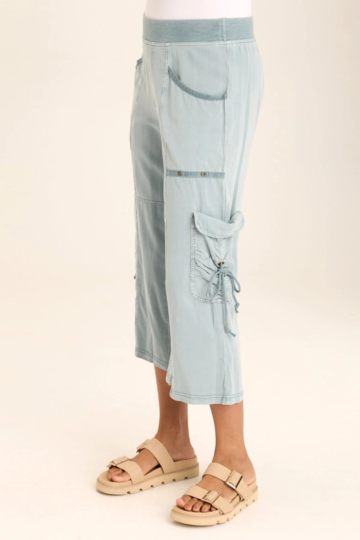 Yana Wide Leg Crop Cargo Gaucho - Puhuasuan