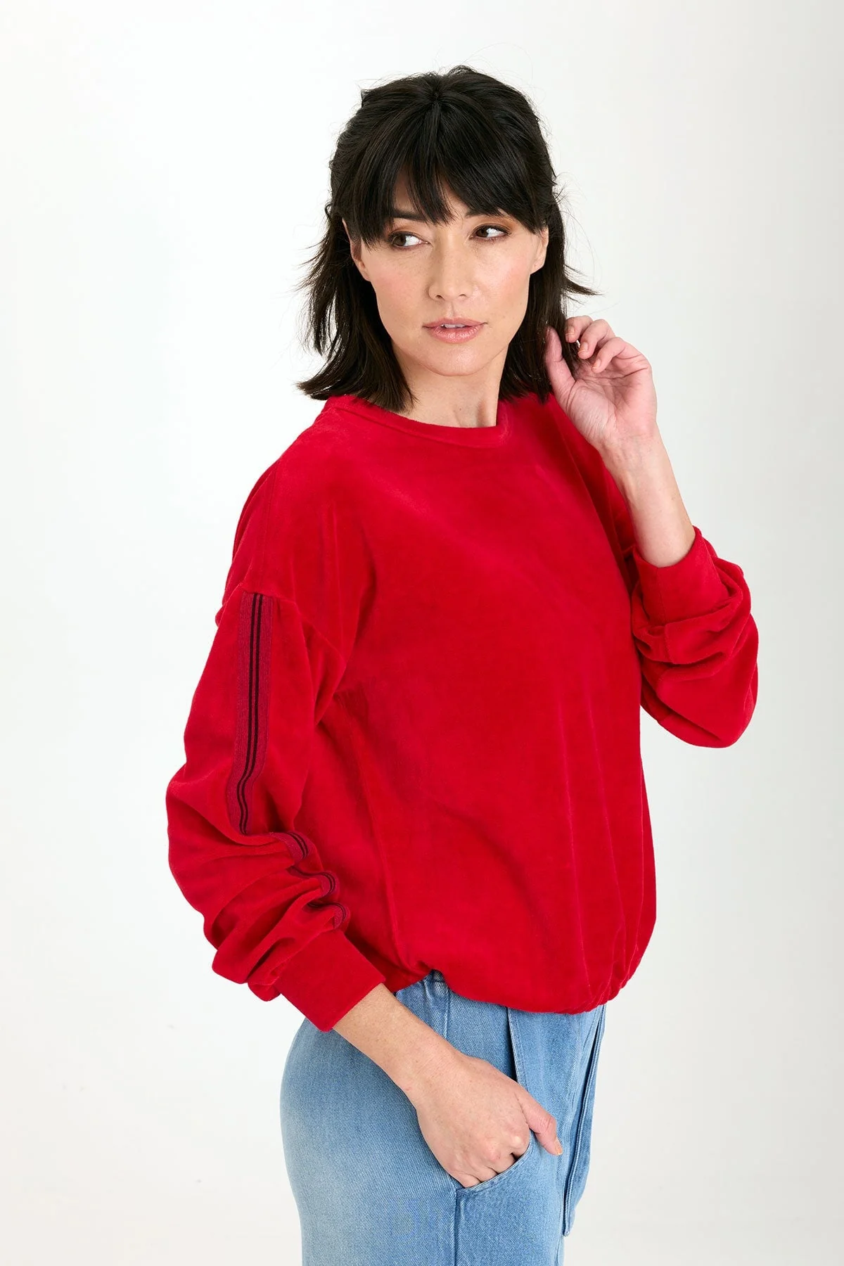 Rugby Stripe Dottie Sweatshirt - Puhuasuan