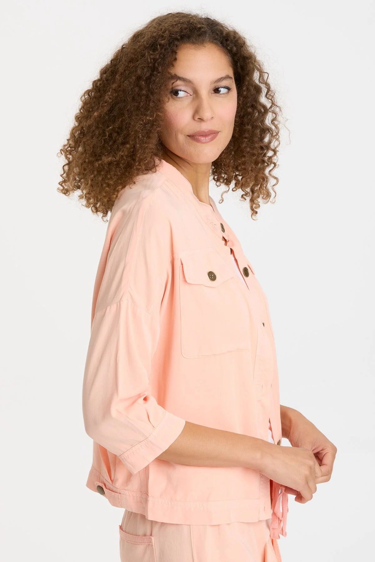 Twill Colbert Jacket - Puhuasuan